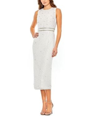 Mac Duggal Column Dress - White