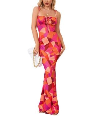 Amanda Royal Maxi Dress - Red