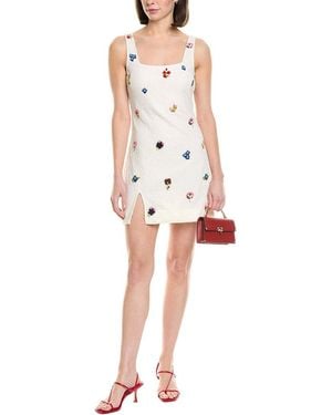 STAUD Sable Mini Dress - White