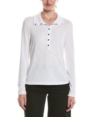 Michael Stars Issa Rib Mix Henley - White
