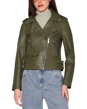 Walter Baker Liz Leather Jacket - Green