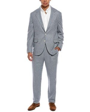 Brunello Cucinelli 2Pc Wool & Silk-Blend Suit - Gray