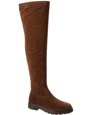 Stuart Weitzman Chicago Lug Suede Over-The-Knee Boot - Brown