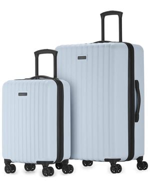 Bugatti Tokyo Expandable 2pc Luggage Set - Blue