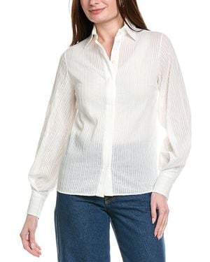 Eleventy Puff Sleeve Shirt - White