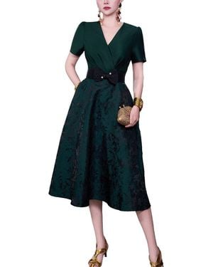BRC By BURRYCO Solid Midi Dress - Blue