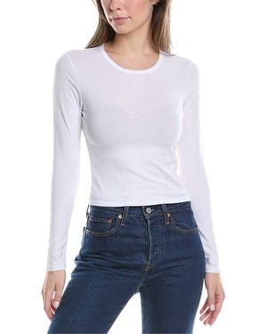 James Perse Cropped Sport T-Shirt - White