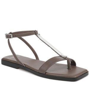 Franco Sarto Logan Leather Thong - Metallic