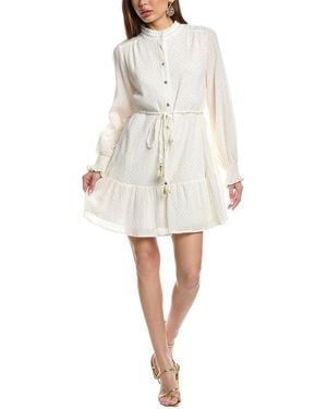 Fate Studded Mini Dress - White