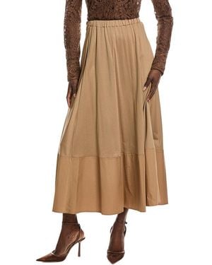 Max Mara Roal Jersey Skirt - Natural