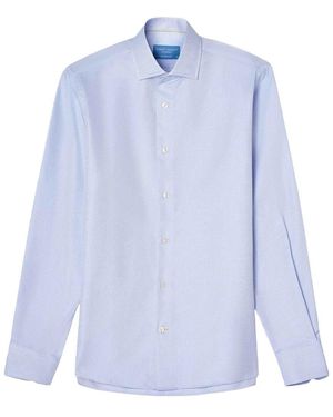 Robert Talbott Reynolds Hopsack Dress Shirt - Blue