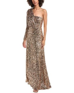 Halston Ramona Sequin Gown - Metallic