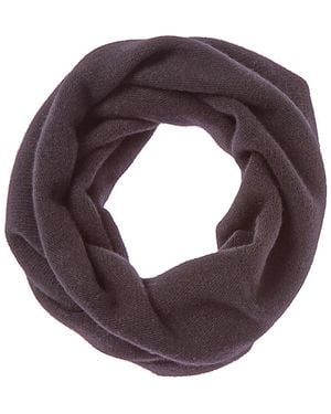Portolano Black Cashmere Scarf - Purple
