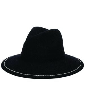San Diego Hat Among Stars Wool-Blend Fedora - Black