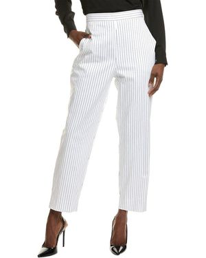 St. John Pinstripe Pant - White