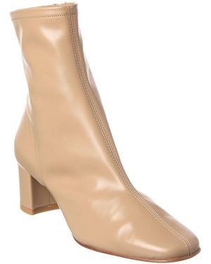 BY FAR Sofia Leather Bootie - Natural