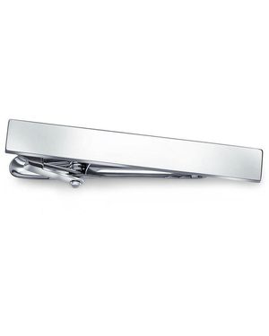 Stephen Oliver Plated Tie Bar - White