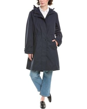 Sam Edelman Hooded Transitional Coat - Blue