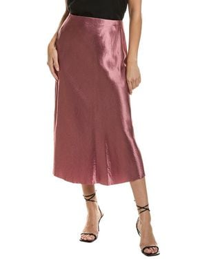 Vince Bias Slip Skirt - Red