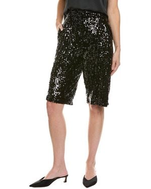 LAPOINTE Sequin High-Waist Short - Green