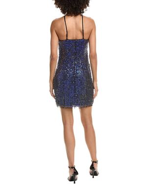 Liv Foster Kaia Beaded Mini Dress in Black | Lyst