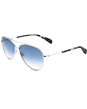 Rag & Bone Rnb1064/G/S 58Mm Sunglasses - Blue