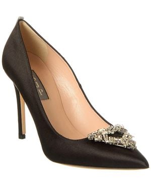 SJP by Sarah Jessica Parker Ola 100 Satin Pump - Black