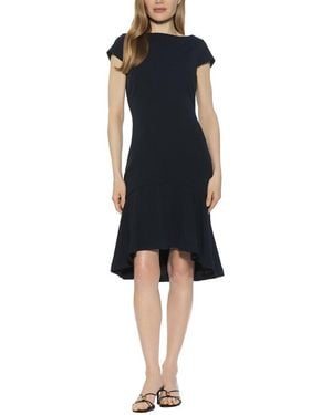 Alexia Admor Renata Cap Sleeve Flared Dress - Black