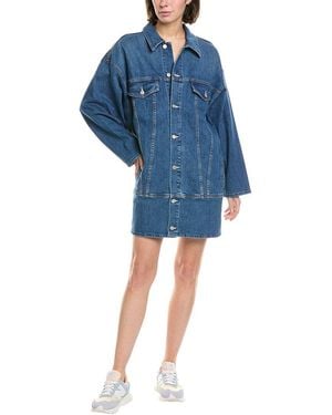 Mother The Long Haul Denim Dress - Blue