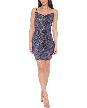 Bebe Slinky Dress - Blue