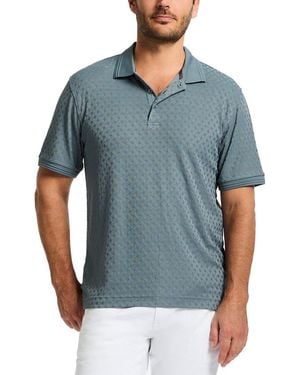 Robert Graham Elias Knit Polo Shirt - Blue