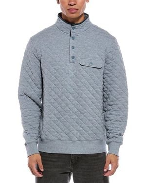 Faherty Epic Quilted Fleece Pullover - Blue