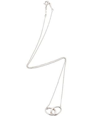 Tiffany & Co. Silver Elsa Peretti Double Loop Necklace (authentic Pre-loved) - White
