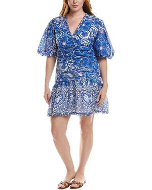 FARM Rio Tile Dream Multicolour Mini Dress - Blue