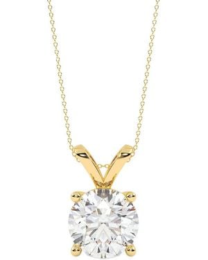 Lab Grown Diamonds 14k 1.50 Ct. Tw. Lab-grown Diamond Necklace - Metallic