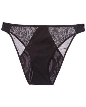Wolford Sheer Opaque Bikini Brief - Black