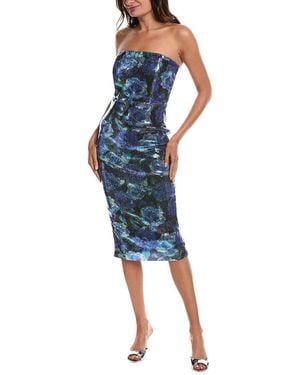 Bebe Spaghetti Strap Midi Dress - Blue