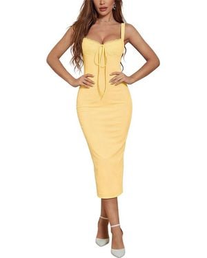 COLON DIANA Mini Dress - Yellow