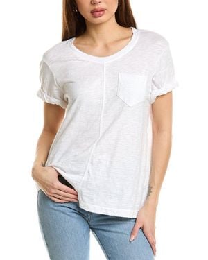 Wilt Roll Cuff Pocket T-Shirt - White