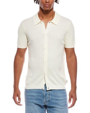 Onia Boucle Rib Button-up Shirt - White