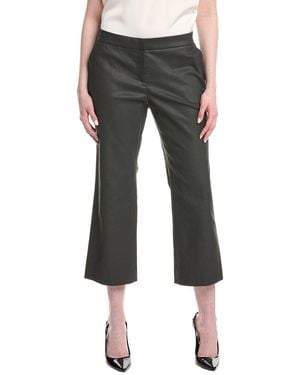 Lafayette 148 New York Cropped Manhattan Flare Pant - Grey