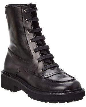 Ferragamo Orlando Leather Boot - Black