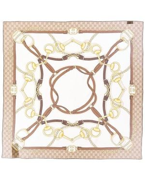 Gucci Printed Silk Crêpe Carré - Metallic