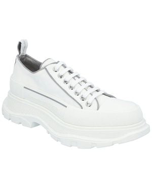 McQueen Tread Slick Canvas Shoe - White