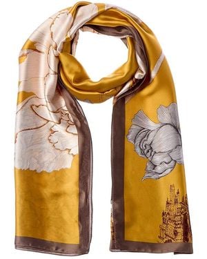 La Fiorentina Printed Scarf - Orange