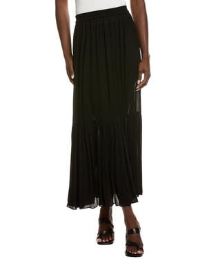 Michael Kors Georgette Tiered Skirt - Black