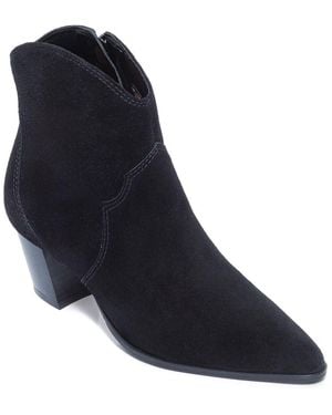 Bernardo Split Suede Zipper Boots - Blue