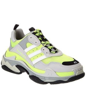 Balenciaga X Adidas Triple S Leather Sneaker - Green