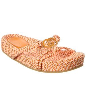 Gucci Interlocking G Rope Sandal - Pink
