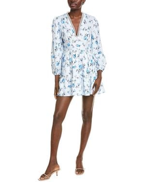 IPPONELLI Floral Mini Dress - Blue